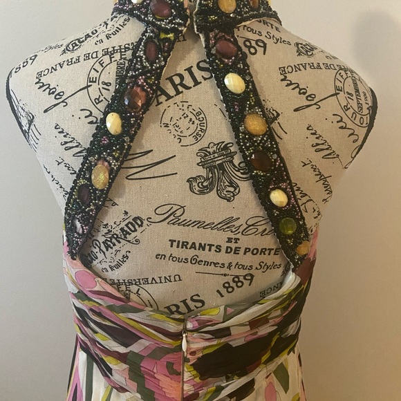 Dolce Jovani Silk dress size 12 Formal Elegant Gown - Picture 3 of 8